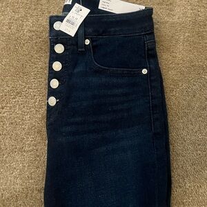 LOFT Deep Blue High-Rise Jeans